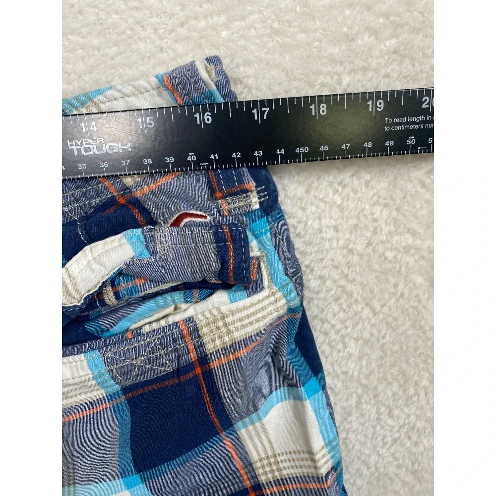 Hollister Plaid Shorts‎ Preppy Men's Casual Blue White Size 32